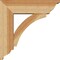 Ekena Millwork Thorton Traditional Rough Sawn Bracket w/ Offset Brace, Western Red Cedar, 6"W x 18"D x 18"H BKT0604X18X18THR01RWR - alternate 2